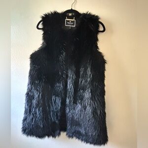 Juicy Couture Black Faux Fur Jacket
